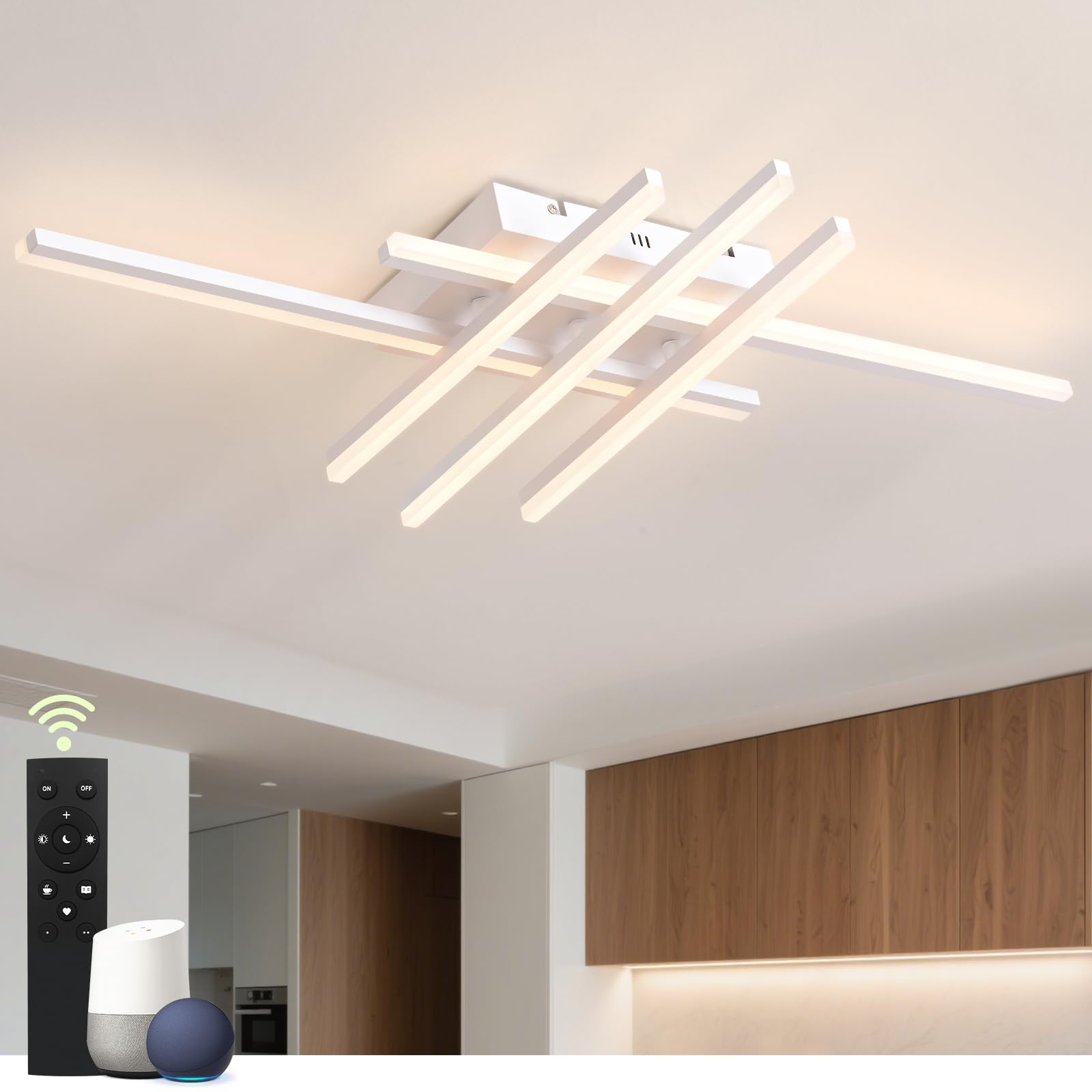 Sky angle Smart LED-Deckenleuchte mit Sprachsteuerung für Al