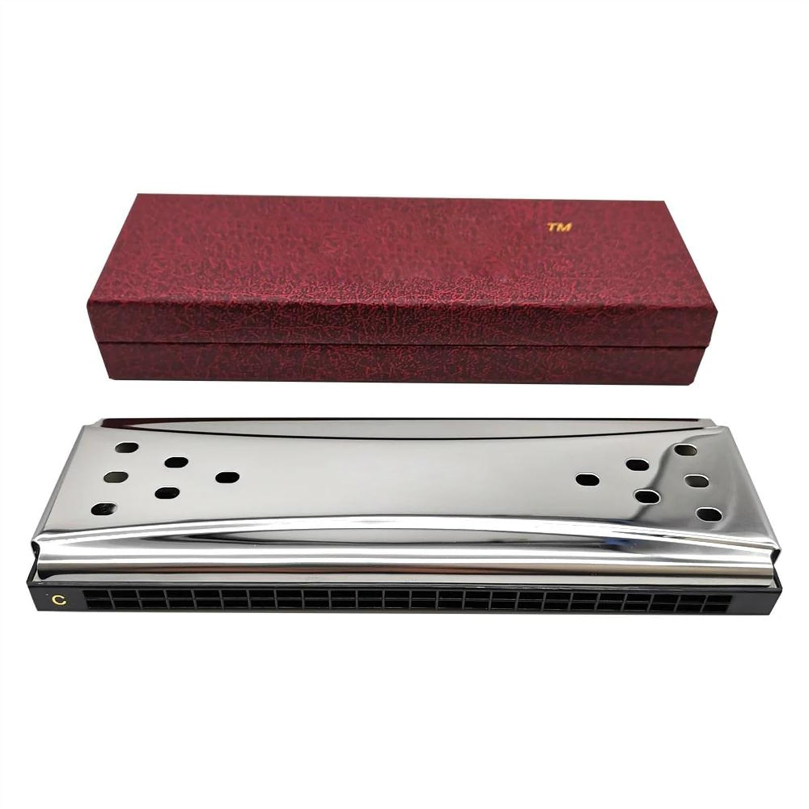 10 16 24-otworowa dwustronna harmonijka Tremolo diatoniczna harmonijka Blues Harp dwustronne klawisze dla graczy dorosłych uczniów(24)