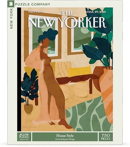 Miniatura 10 de New York Puzzle Company - New Yorker Beachgoing - Rompecabezas de 1000 piezas
