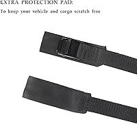 Vista 6 de MAGARROW Correas de amarre con hebilla de leva negras (todas negras (4 unidades), 2 pies)