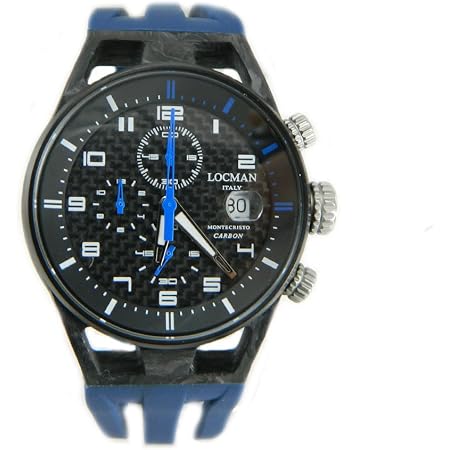 Locman orologio cronografo da uomo Montecristo Carbon : Amazon.it: Orologi