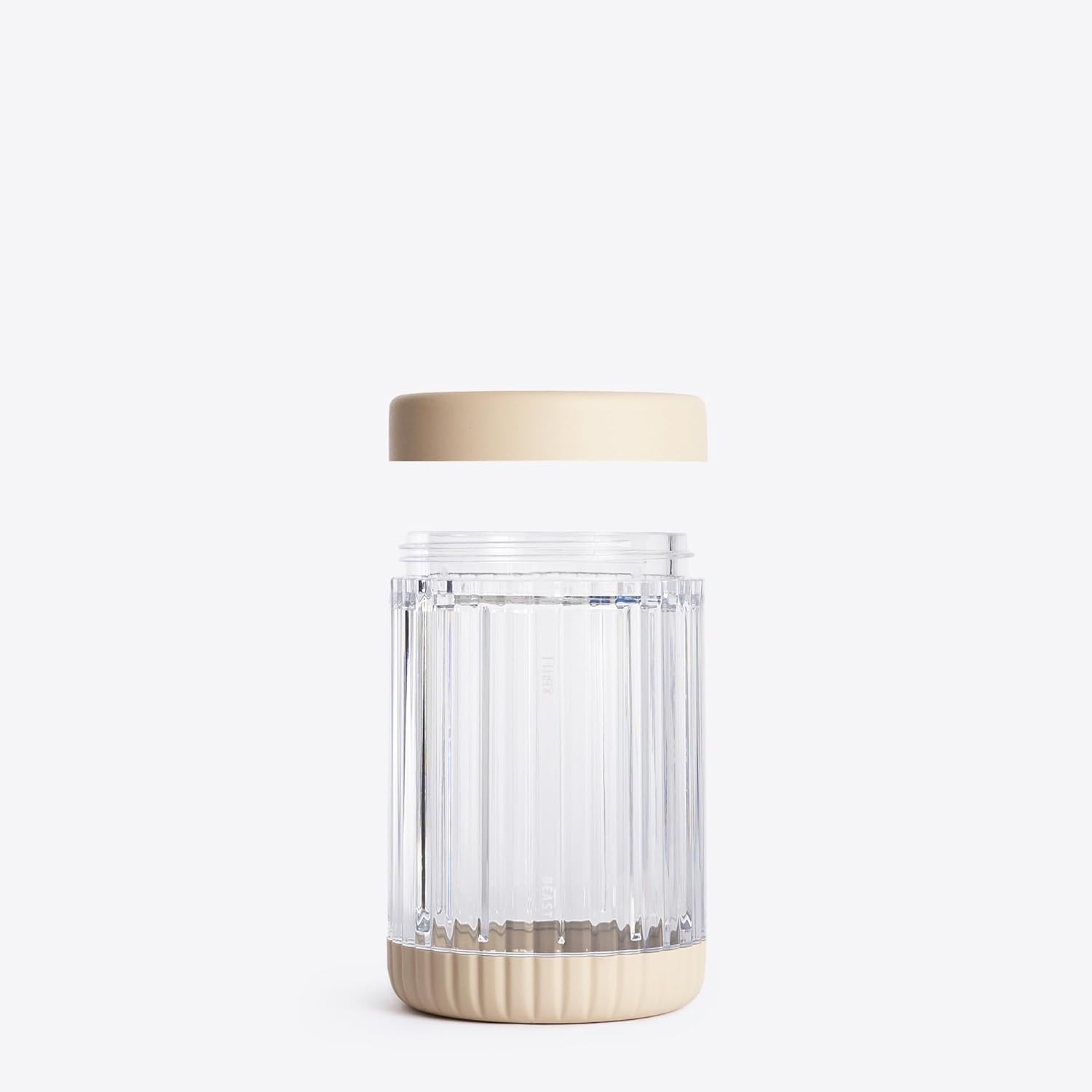 Beast Blending Vessel for Mighty 850 and Beast Mini Blender, Ultra-Thick Tritan Blending Vessel + Storage Lid (530mL, Sand)