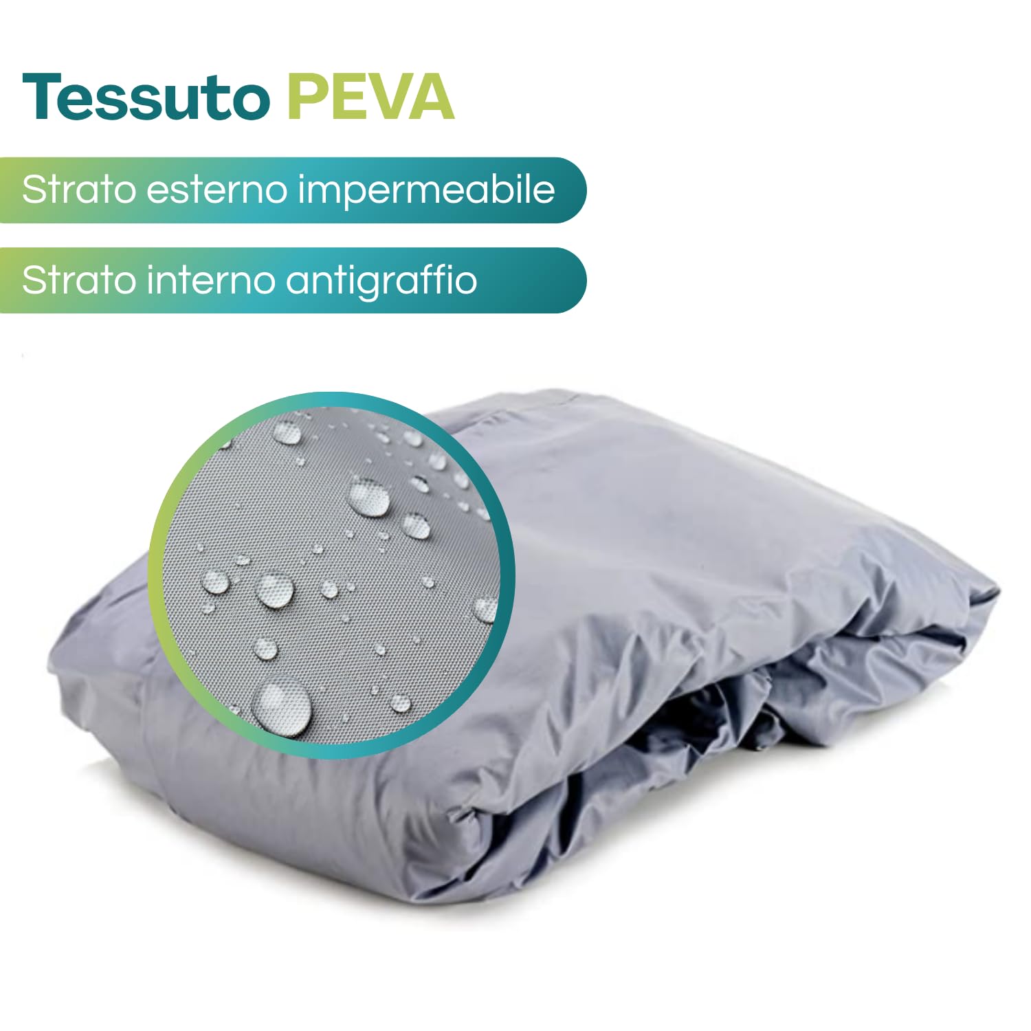 Paluplus Telo Copribici da esterno colore Grigio, Misura 100x200 cm, Copertura Protettiva per Bicicletta, Tessuto Impermeabile, Protezione da Polvere, Pioggia, Neve, Ghiaccio, Raggi UV -6922
