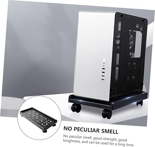 Miniatura 5 de COOPHYA Base de computadora con ruedas, soporte de computadora para torre de escritorio, soporte de polea de CPU, carrito de computadora, soporte de