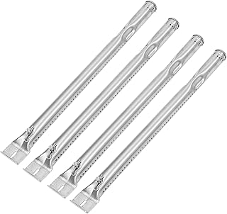 YARNOW 4 Peças De Tubo De Substituição De Queimador Acessórios Modelo Grelhas Externas Tubos De Queimador De Aço Inoxidável Peças De Tubo De Substituição De Queimador Para Churrasco