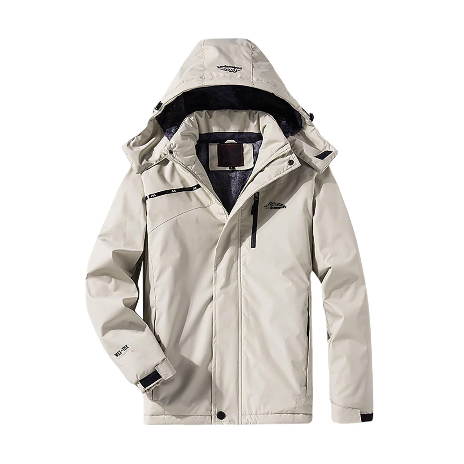 Chaqueta De Esquí Montaña Para Hombre Y Mujer, Resistente Al Viento, Abrigo Invierno Nieve Mujer Impermeable Poncho Chubasquero Blanco Capelina Lluvia Engomada Plegable Elegante
