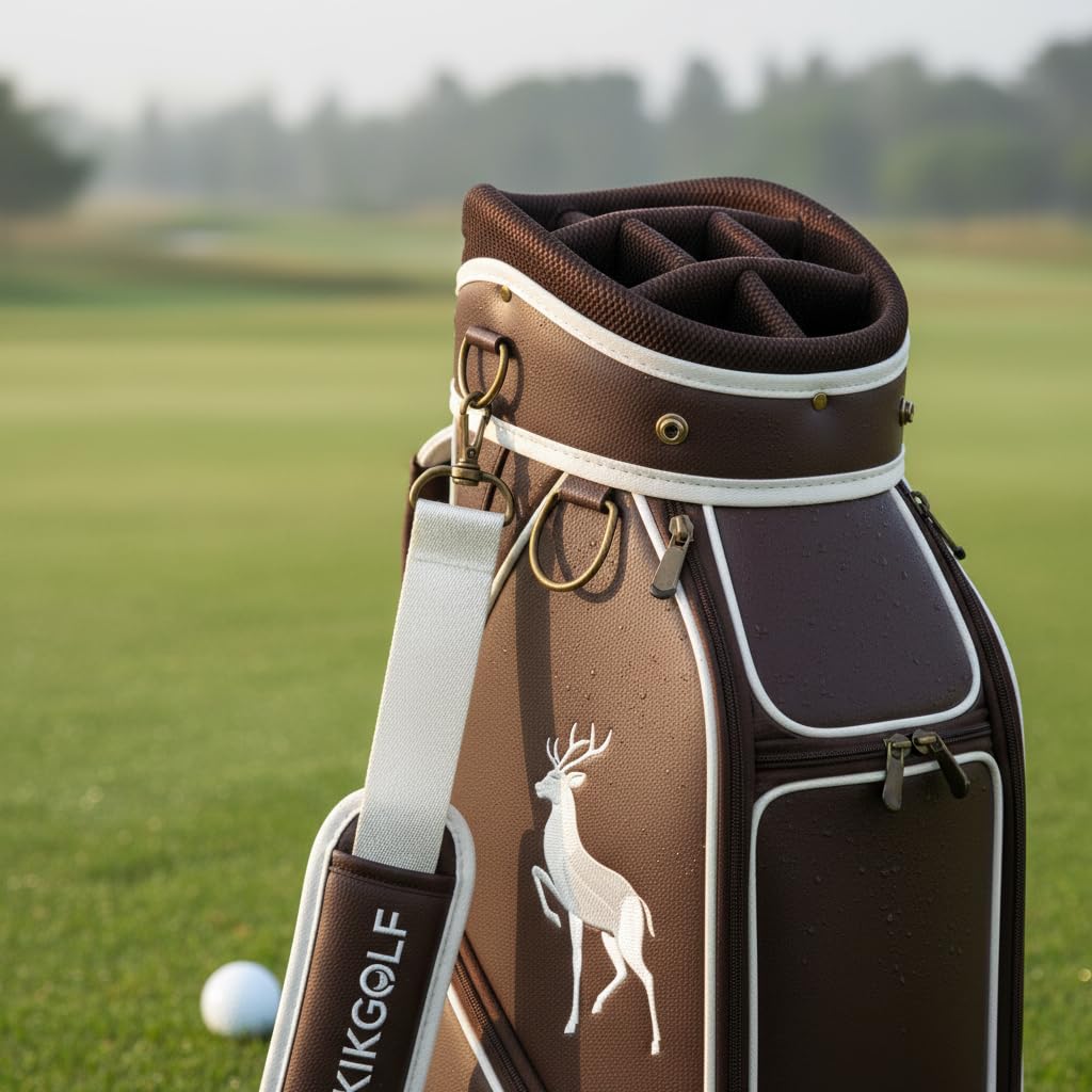 Bolsa Golf Impmeable, Marrón Oscuro