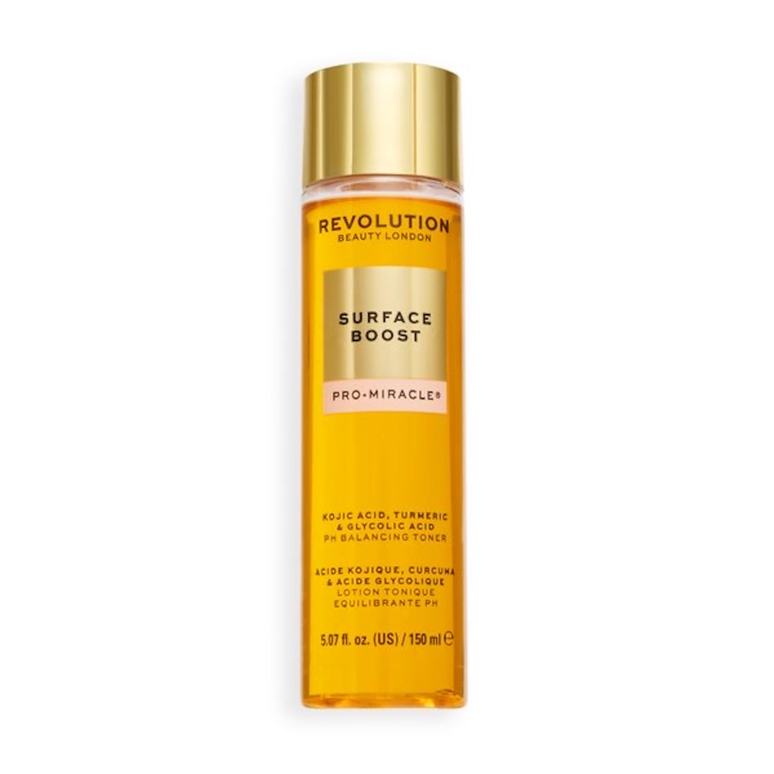 Revolution Pro Miracle Surface Boost Exfoliating Toner, Kojic Acid, 150ml