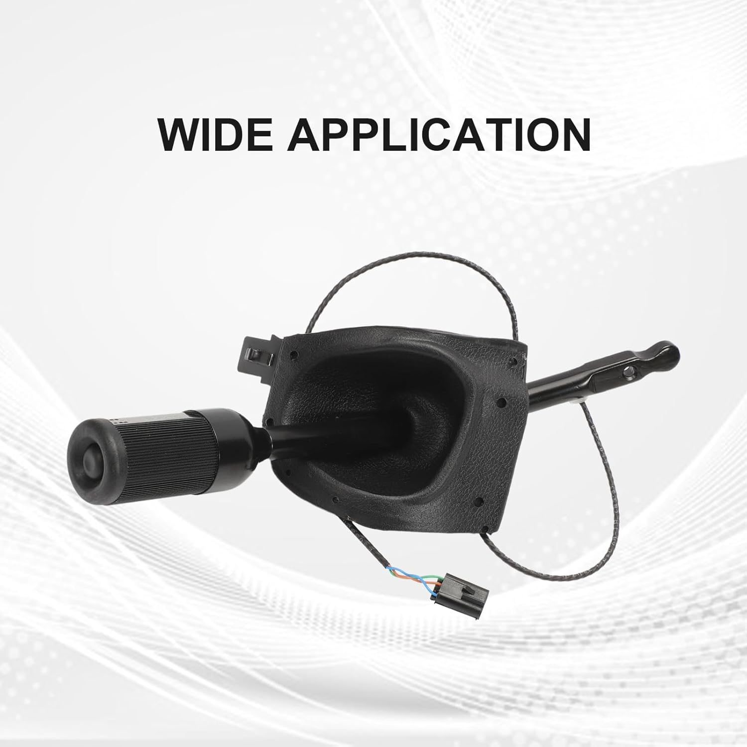 Automatic Transmission Steering Column Gear Shifter Lever with Overdrive Shift Button, Cap and Shifter Boot Fit for 1997-2005 F150 F250 F350 E150 E250 E350 Replace 5C3Z-7210-AAA