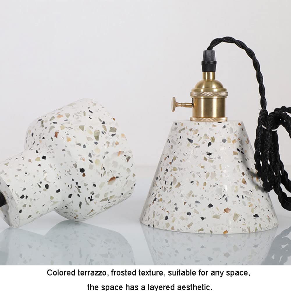 Lampy wiszące z marmurowym kloszem, lampa wisząca z pojedynczą głowicą, oświetlenie wyspy wiejskiej, wisząca oprawa sufitowa do jadalni, kuchni, restauracji i kawiarni Present