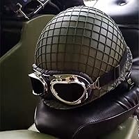 Vista 6 de SYLPHID Al aire libre verde WW2 US M1 casco campo de acero con cubierta de red gato ojo cinturón