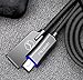 Micro USB Smart LED Auto Disconnect Quick Charge Data 3.2FT/1M Cable Android QC 3.0 for Samsung Galaxy S7/S7 Edge, Nexus, LG, Motorola, and More by Mcdodo (Sky Blue)