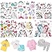 MWOOT 6 Fogli Toppa Termoadesiva Serie Unicorno per Magliette Giacche Jeans Zaini,T-Shirt, Unicorno Iron On Patches Adesivi, Stickers Termoadesivi per Bambini Piccoli Ragazze Vestiti Accessori DIY