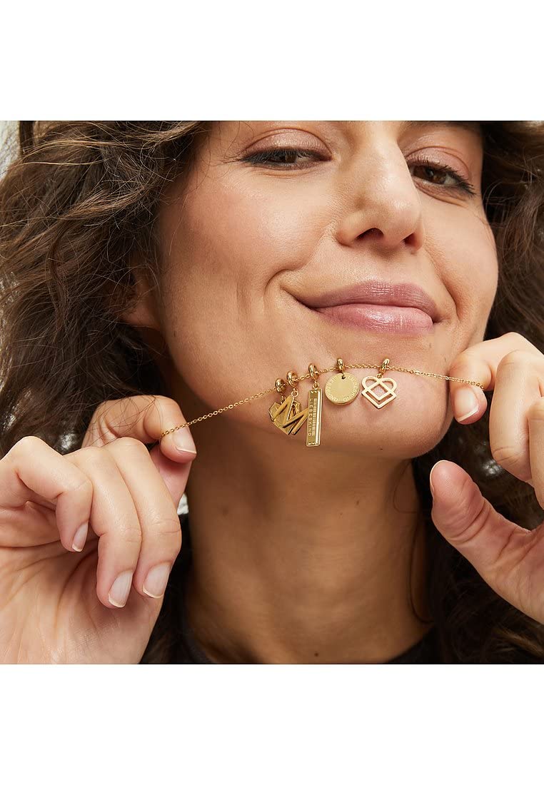LIEBESKIND BERLIN Charms Collection – Charms-Ketten und Anhänger aus Edelstahl in Gold – Personalisiere Dein Schmuckstück - Geschenkidee