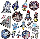 Decorative Patches,17pcs Iron On Patches for Clothing, Embroidered Sew On Super Cute Cartoon Anime...