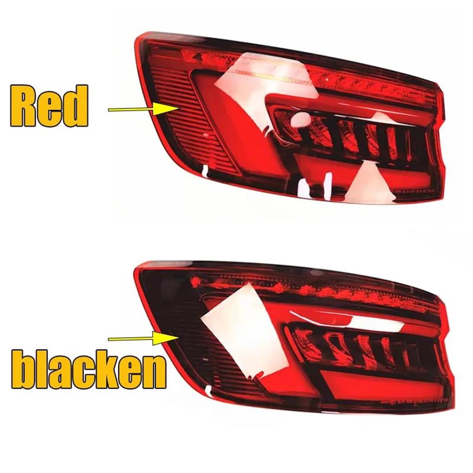 Generico Luce Posteriore Luci Posteriori Per Auto Per A4 B9 Berlina (Sedan) 2017-2020 Gruppo Ottico Posteriore (esterno/interno), Luce Di Retromarcia E Freno Freccia posteriore(Red Inner,GIUSTO)