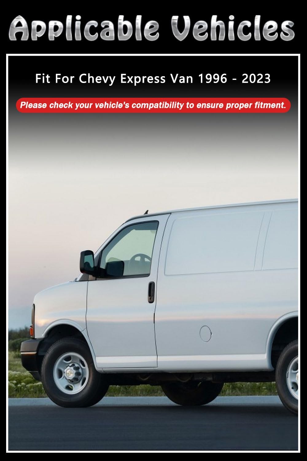 vent shades rain guards for chevy express van 1996-2023 accessories, for chevy express van window deflectors window visors p3-chevy-express van-96/23