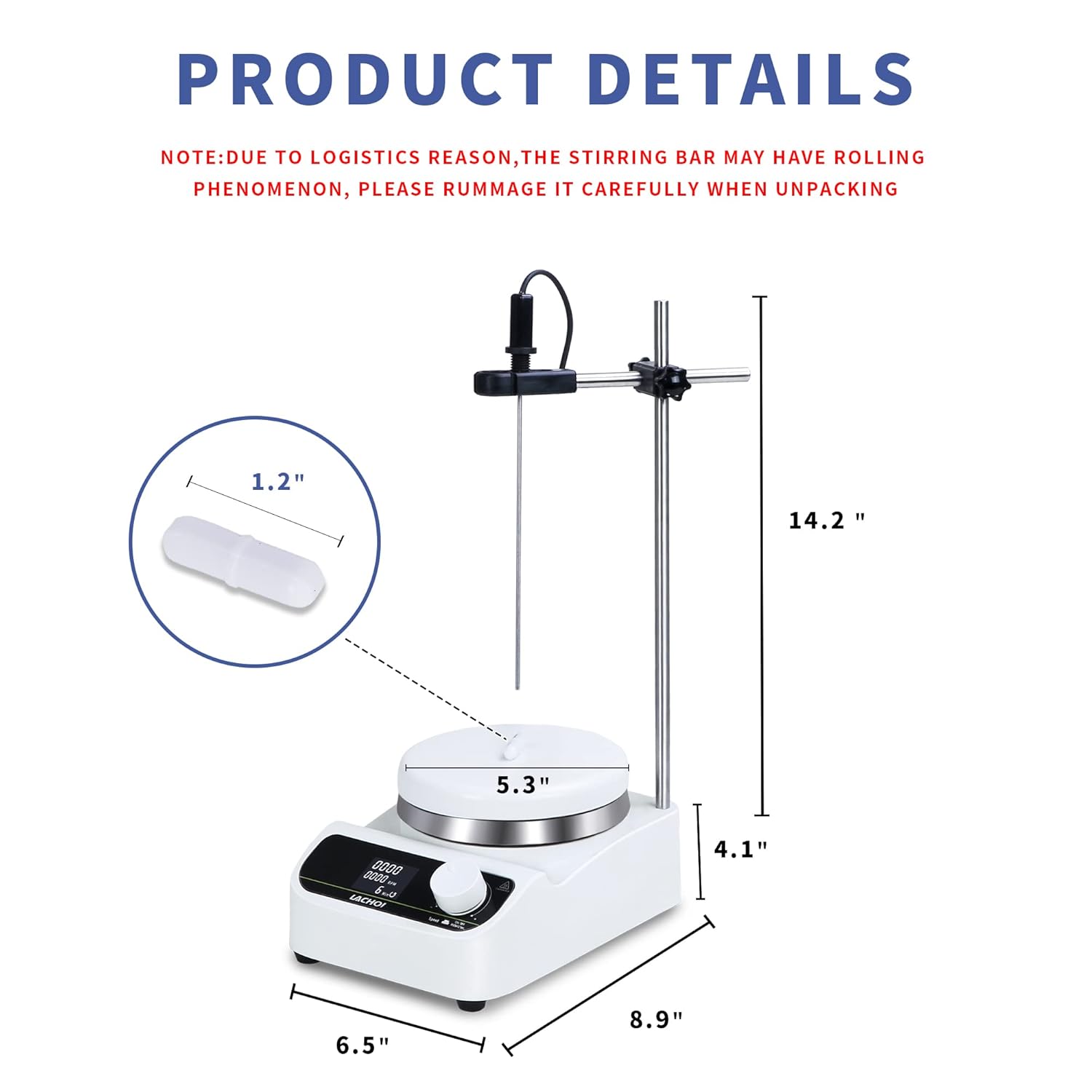 Buy LACHOI Digital Hotplate Stirrer 280℃/536℉ Hot Plate
