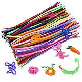 Caydo 200 Pieces Pipe Cleaners Craft Chenille Stems for DIY Art Creative Crafts Halloween...