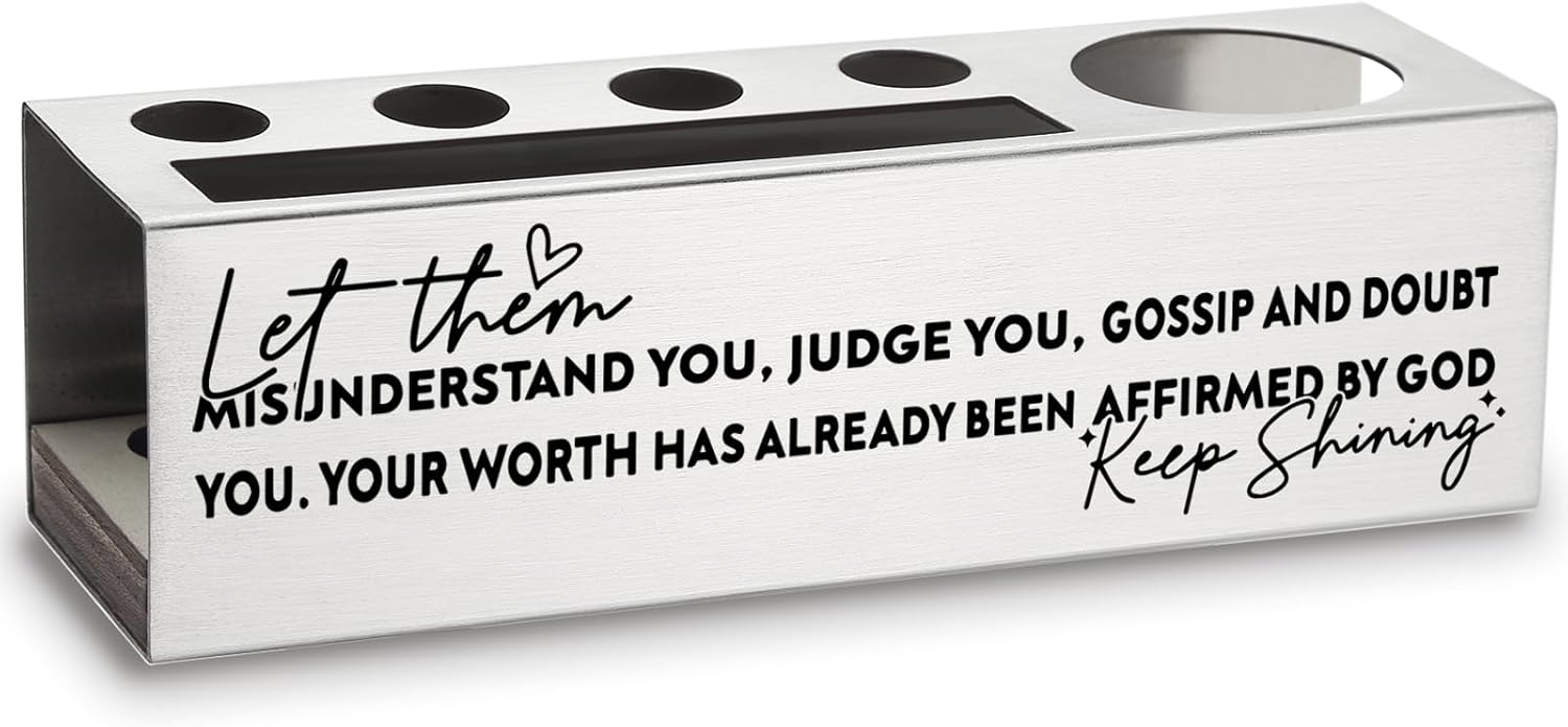 Let Them Gifts, Keep Shining, Self Worth Quotes, Mental Health Matters, Inspirational Motivational Encouragement Pencil Pen Holders ASB82