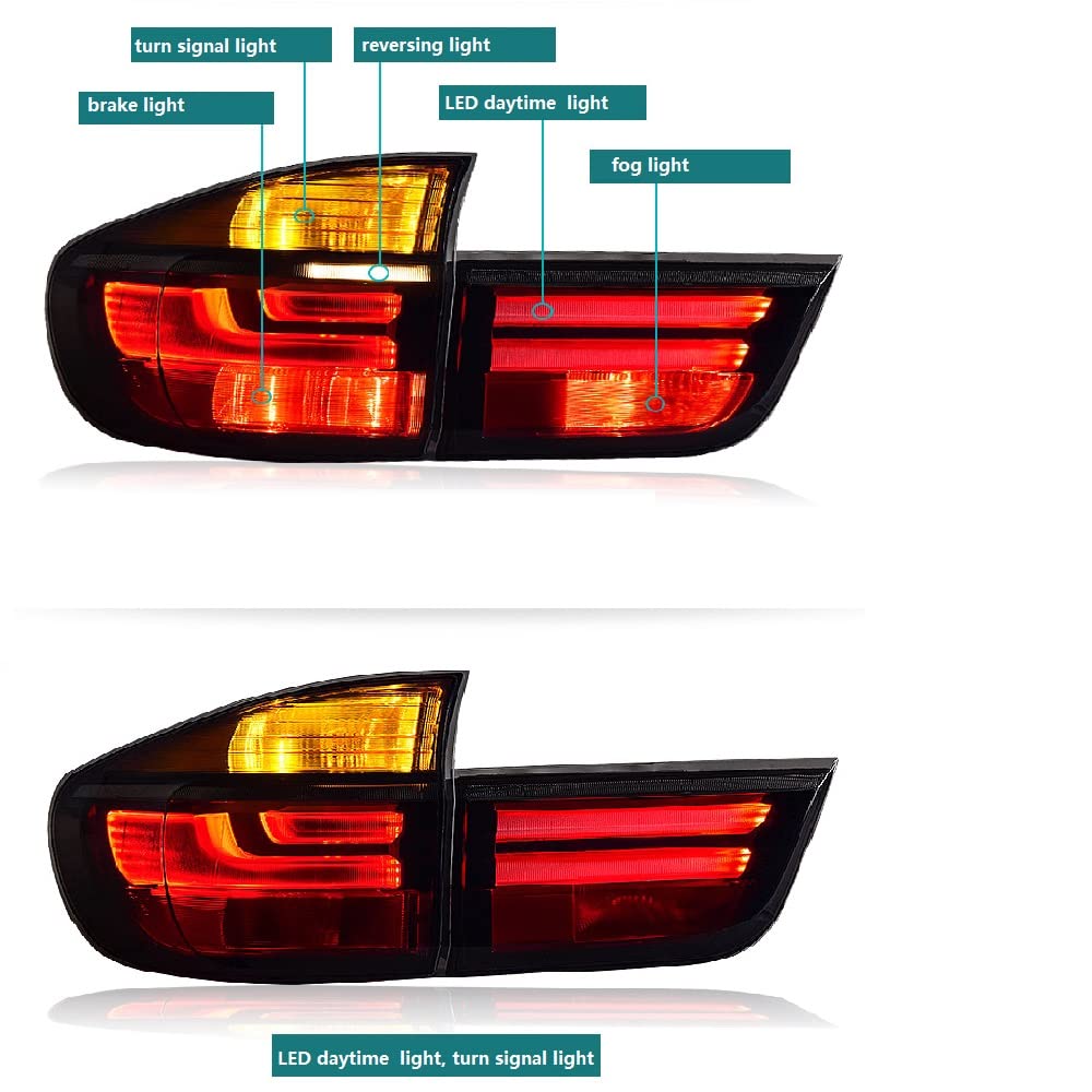 N&B LED Tail Lights Assembly Compatible fit for 2007 - 2013