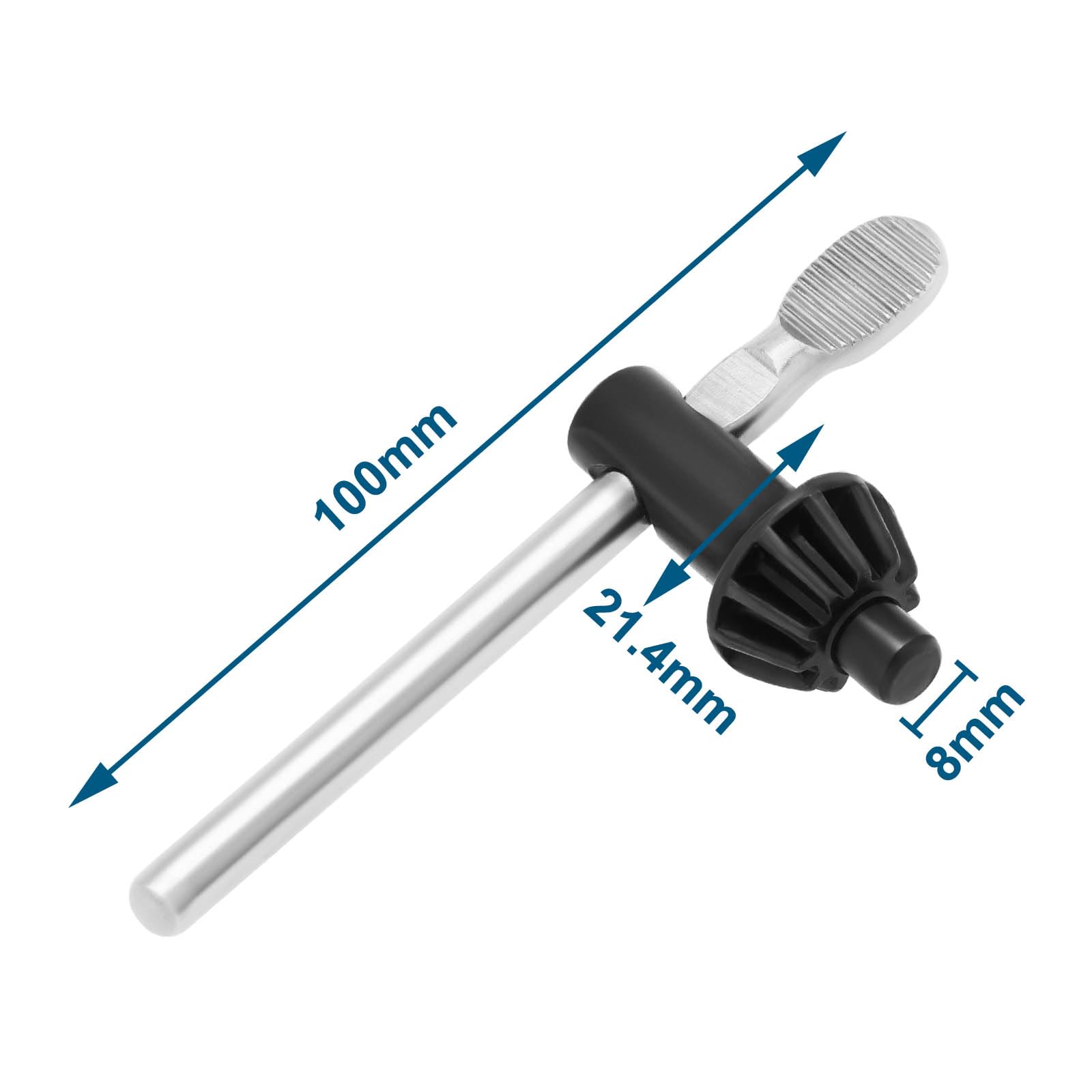 VGOL 2Pcs Carbon Steel Drill Chuck Key 8mm Pilot 11 Teeth 21.4mm Gear Diameter Compatible with Jacobs 3 - Image 4