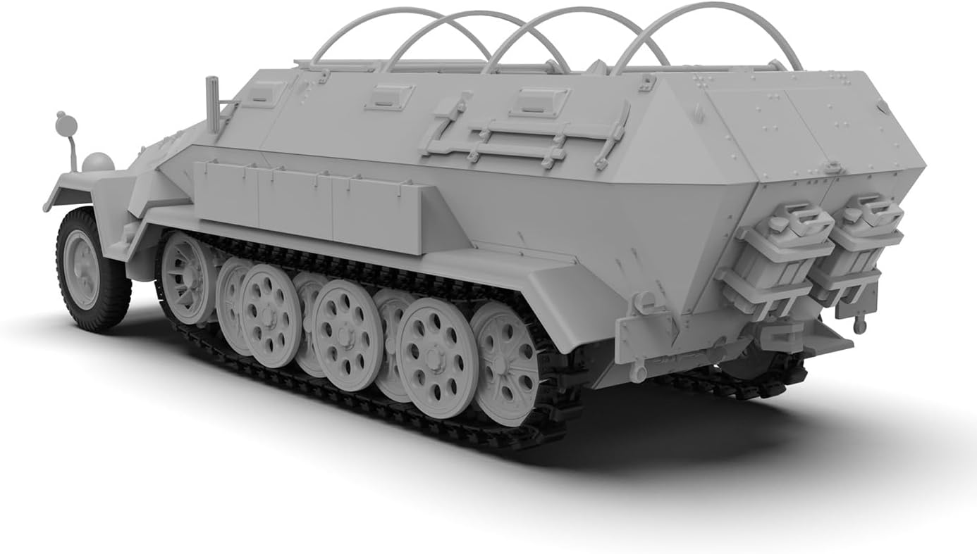 ICM 35113 - Sd.Kfz.251/8 Ausf.A 'Krankenpanzerwagen', WWII German Ambulance - Plastic Model Kit | Scale 1:35