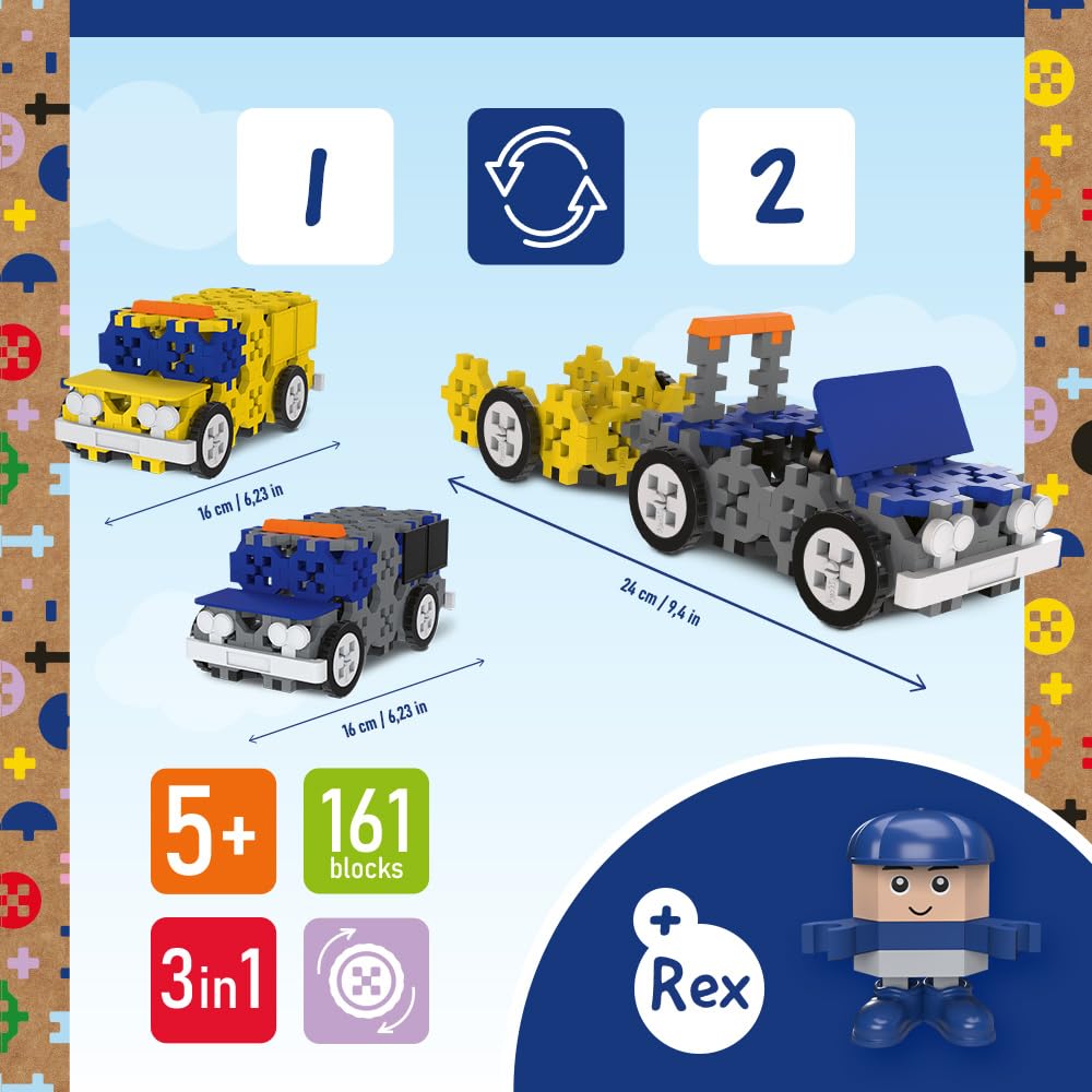 Connect Trefl 3-in-1 Brick Set, Emergency Vehicles, 161 Pieces: 156 Bricks + Character 5 Bricks - Image 3
