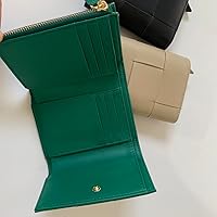Vintage レザー編み込み三つ折り財布 ベージュ 楽天市場】ミニ財布 財布 羊革 レディース 三つ折り財布