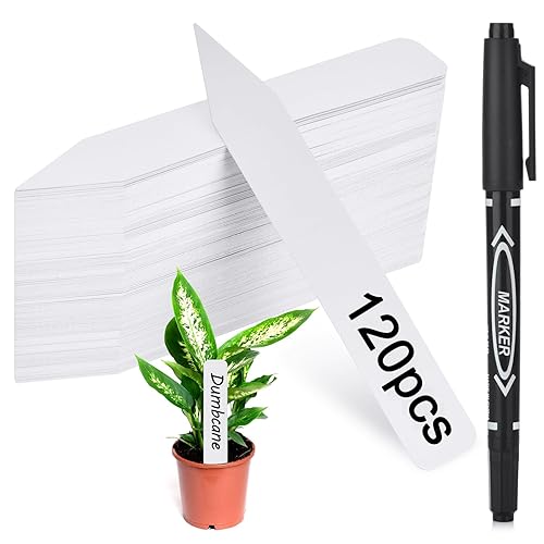 Plant Labels 120PCS, Darfukei Outdoor Waterproof Garden Markers, Plastic Nursery