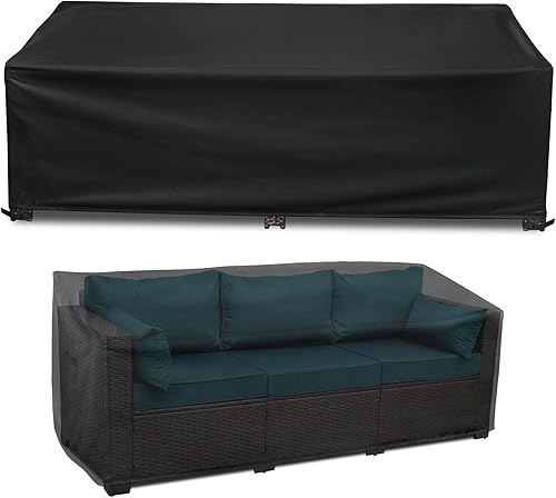Funda de sofá 100% impermeable para exteriores, 104 pulgadas de ancho x 40 pulgadas de profundidad x 35 pulgadas de alto, funda impermeable para