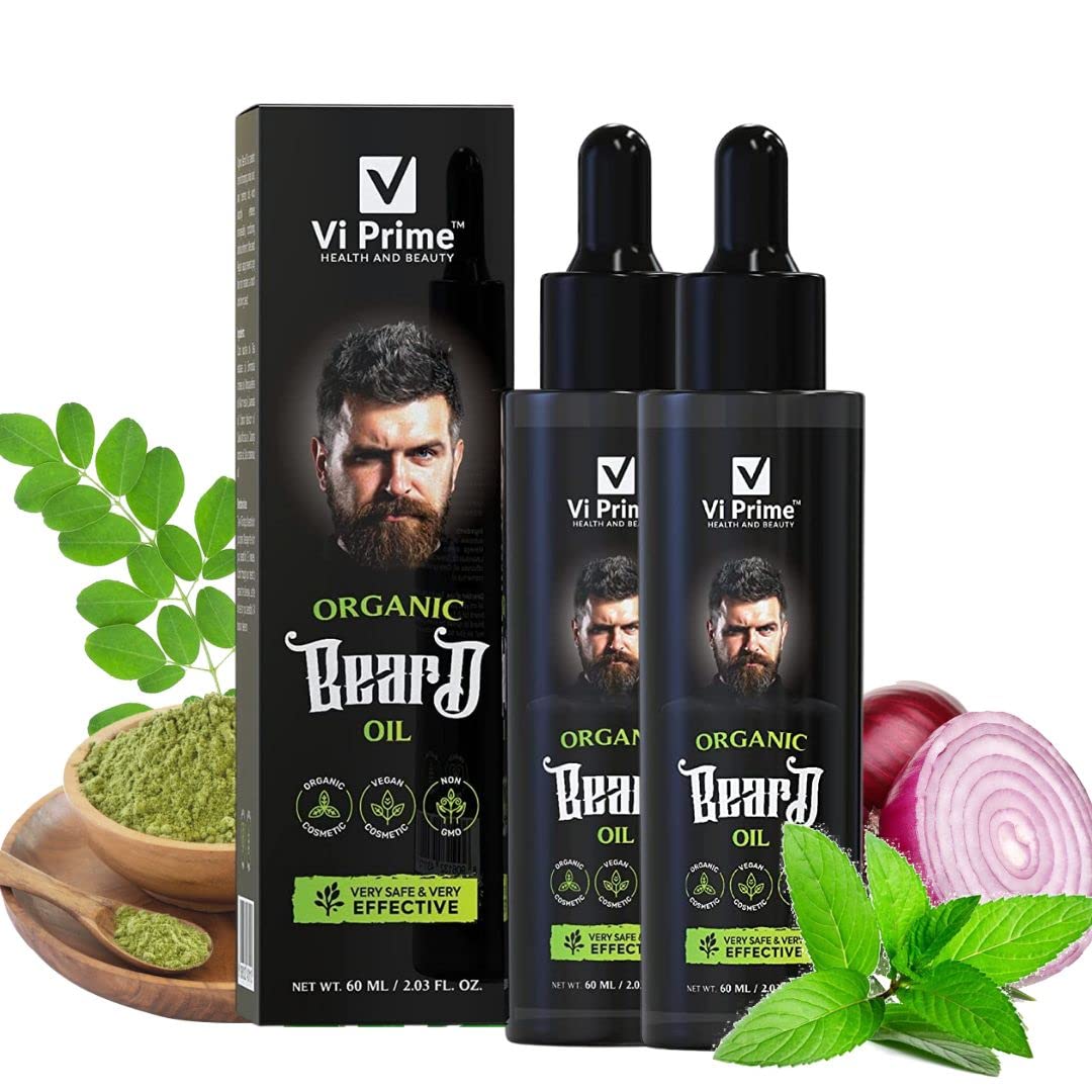Buy Vi Prime Health and Beauty Beard Growth Oil Organic Beard Growth