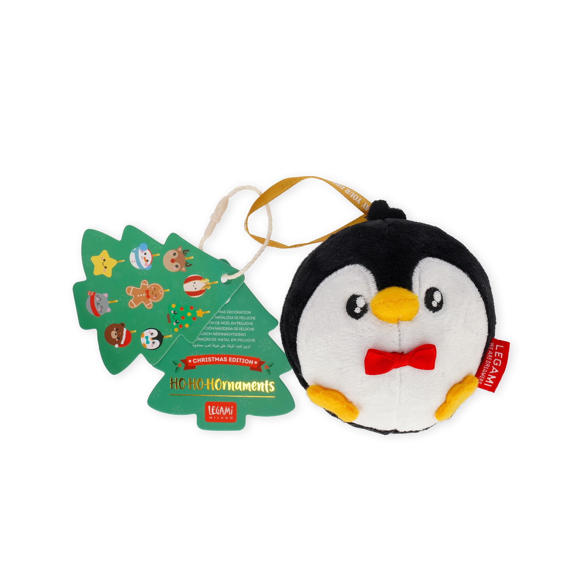 Décoration De Noël En Peluche Pingouin - Boule Incassable Pour Sapin, 9x10 Cm, Douce Et Mignonne