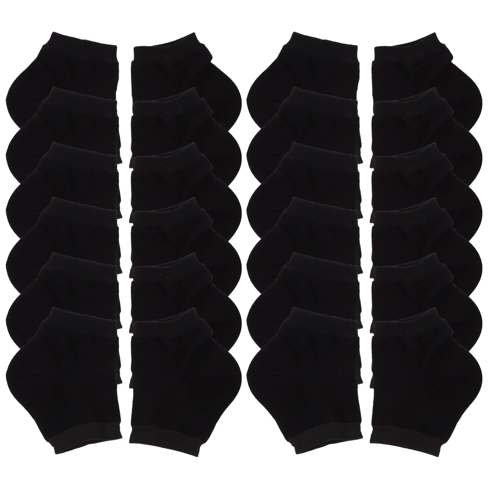 Calcetines Antigrietas Talón 10 Pares Algodón con Gel Negro
