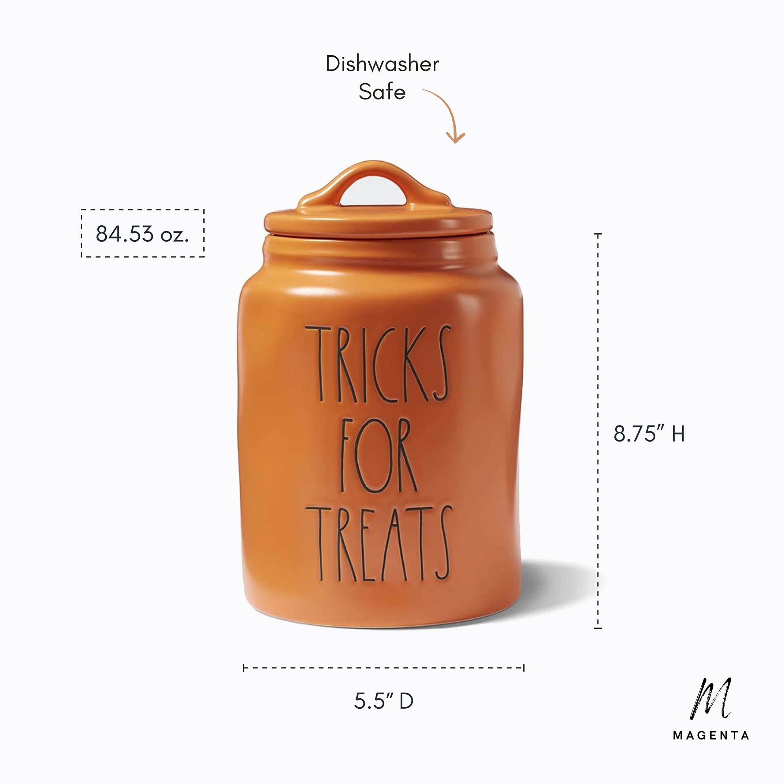 Amazon.com: Rae Dunn Artisan Orange “TRICKS FOR TREATS” Coffee