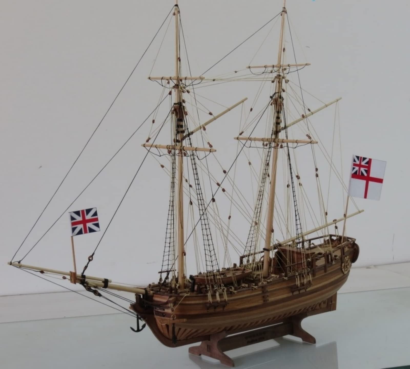 SIourso Schiffsmodell Full Ribs Holzschiffsmodell Im Maßstab 1/50 Hms Halifax 1775 Schiffsmodellbausätze