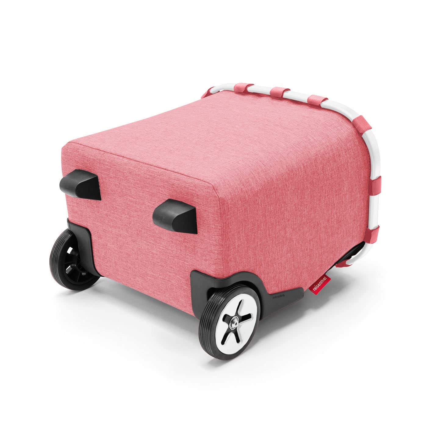 reisenthel carrycruiser Twist Berry – Tragbarer Einkaufstrolley mit stabilem Aluminiumrahmen, Schultergurt und herausnehmbarer Netz-Innentasche – Aus wasserabweisendem Material