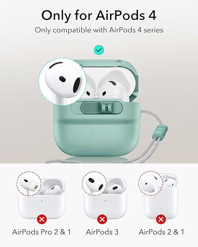 Miniatura 131 de ESR Funda para AirPods Pro (2023/2022/2019, 2ª/1ª generación), compatible con Airpods Pro 2 (cable USB-C/Lightning), listo para MagSafe, bloqueo