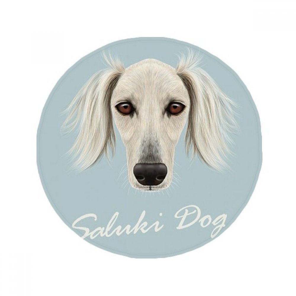 Tapis de sol Saluki blanc antidérapant 80cm pour sécuriser et décorer les sols glissants