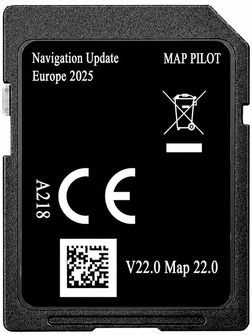 Carte SD Navigation GPS Europe 2025 v22 - A2189062904 Compatible avec Mercedes Garmin Map Pilot - STAR1