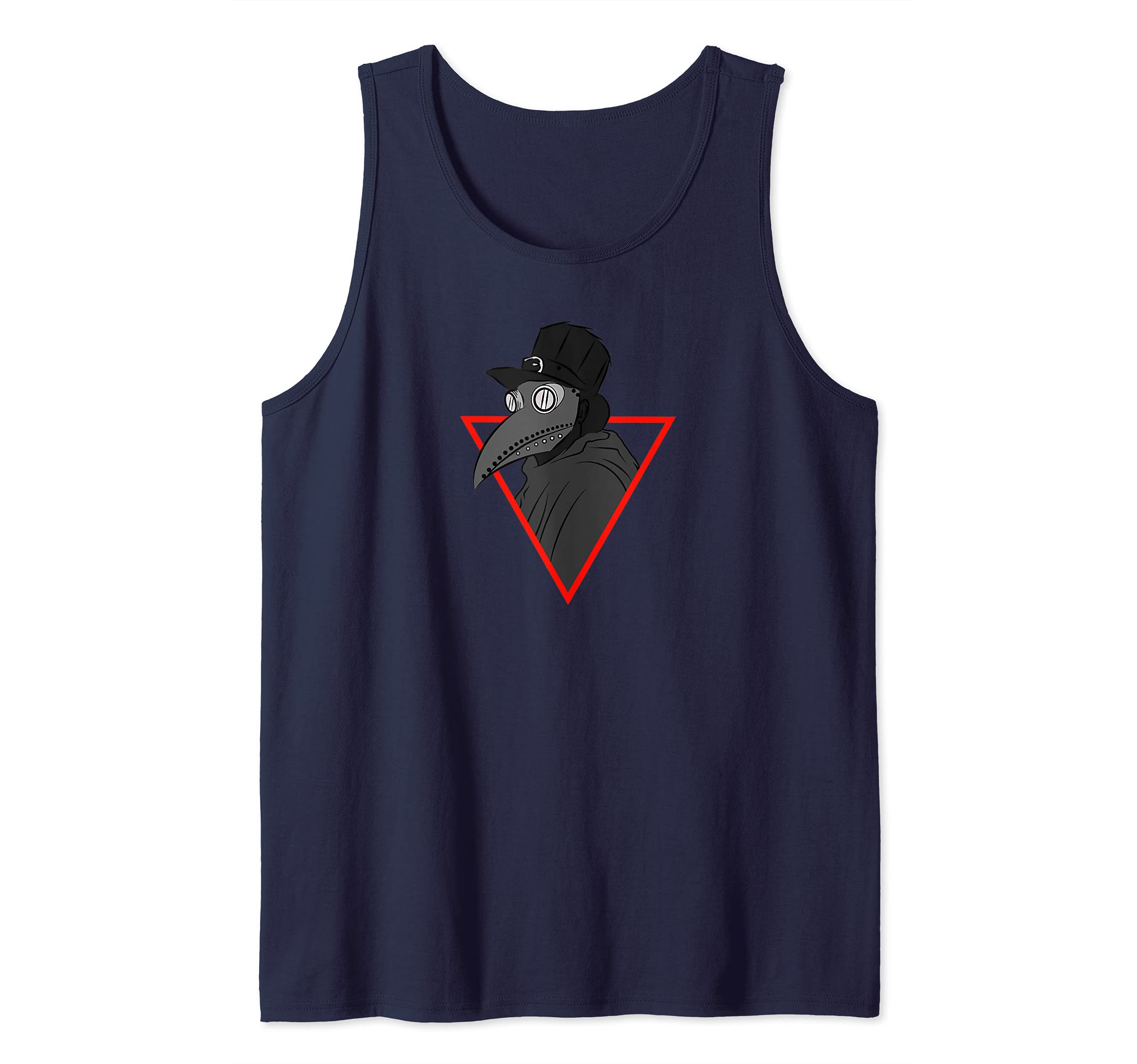 Plague doctor mask - Grunge Gothic Occult triangle Tank Top, Blue