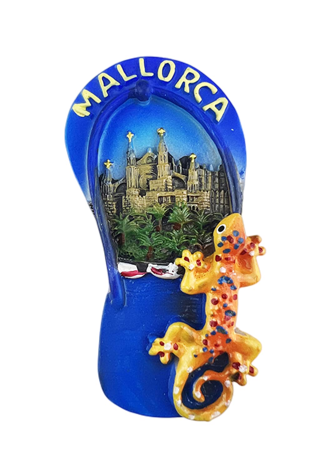 Magnete Frigo 3D Pantofola Marbella Spagna | Souvenir Viaggio In Resina Fatta A Mano | Regalo Turistico Per Decorazione Cucina