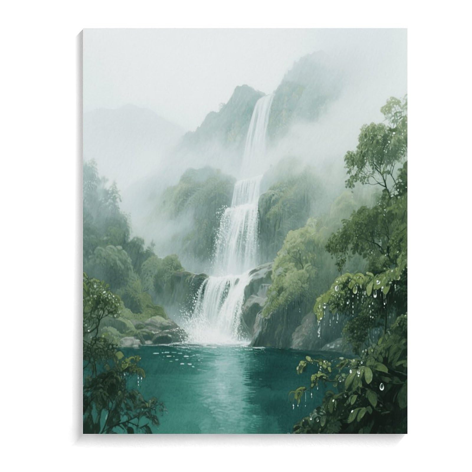 KOAYUBFC Malen nach Zahlen für Erwachsene, Anfänger, Erwachsene, Malen-nach-Zahlen-Kits auf Leinwand, Acryl-Ölfarben, Malerei mit Pinseln als Geschenk, Wanddekoration für Zuhause, Wanddekoration