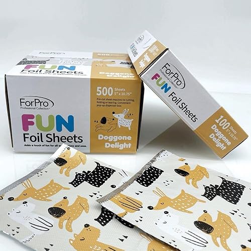 Vista 9 de ForPro Professional Collection FUN Doggone Delight Hojas de aluminio de 5 pulgadas, aluminio, dispensador de papel de aluminio emergente, láminas