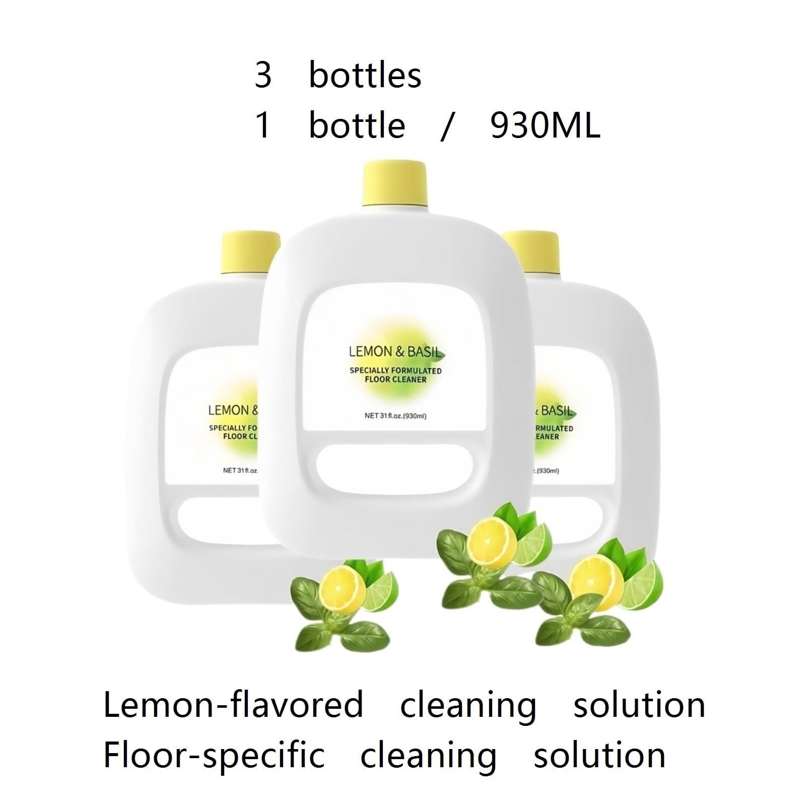 3er-Pack, 930 Ml Bodenreinigungslösung, Kompatibel Mit Narwal | 3er-Pack 930 Ml Bodenreinigungslösung Mit Zitronenduft, Freo/Freo X Ultra/J5/J4/J3/J2/J1/S2/S1 Roboter-Mopps
