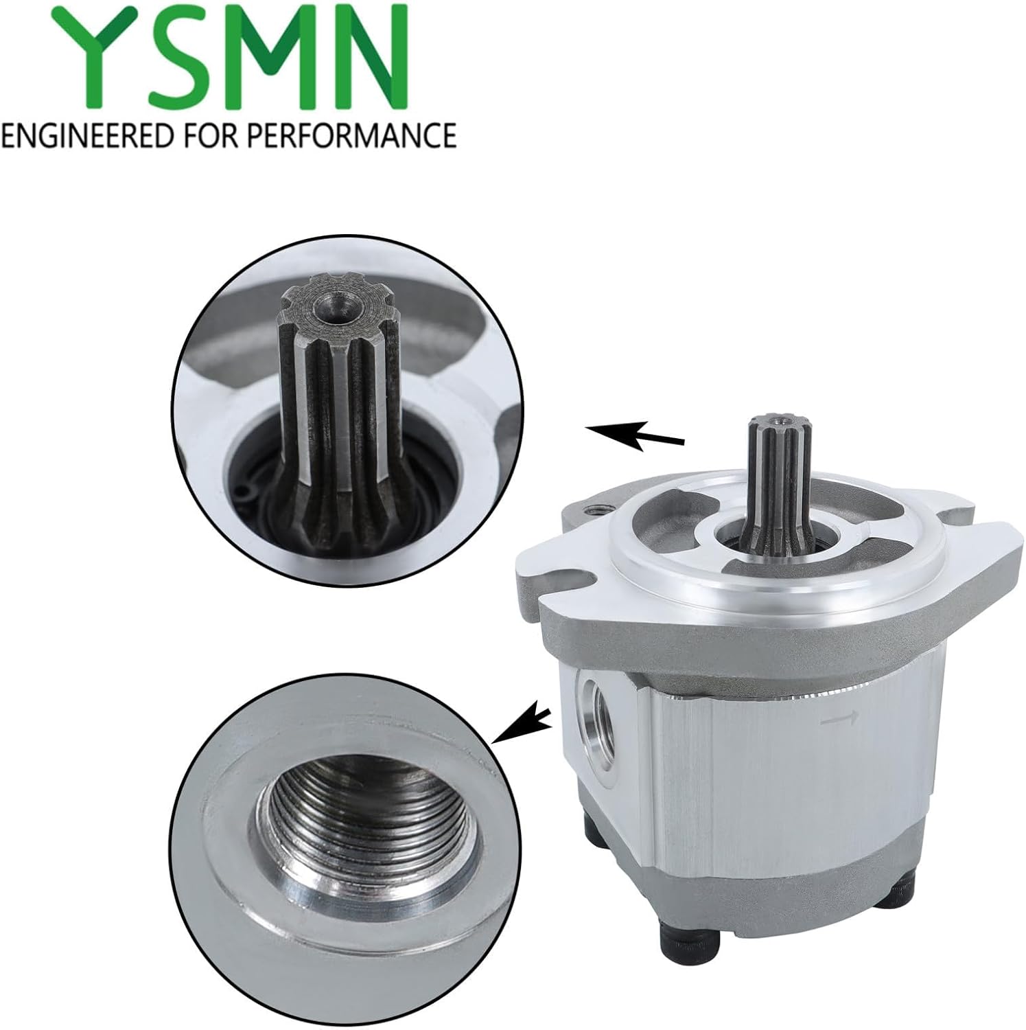 Hydraulic Lift Function Gear Pump 4CC CCW 96193GT Replacement for GR-08 GR-12 GR-15 GR-20 QS-12W QS-15W QS-20W GS-1530 Vertical Mast Scissor Boom Lift Rotation