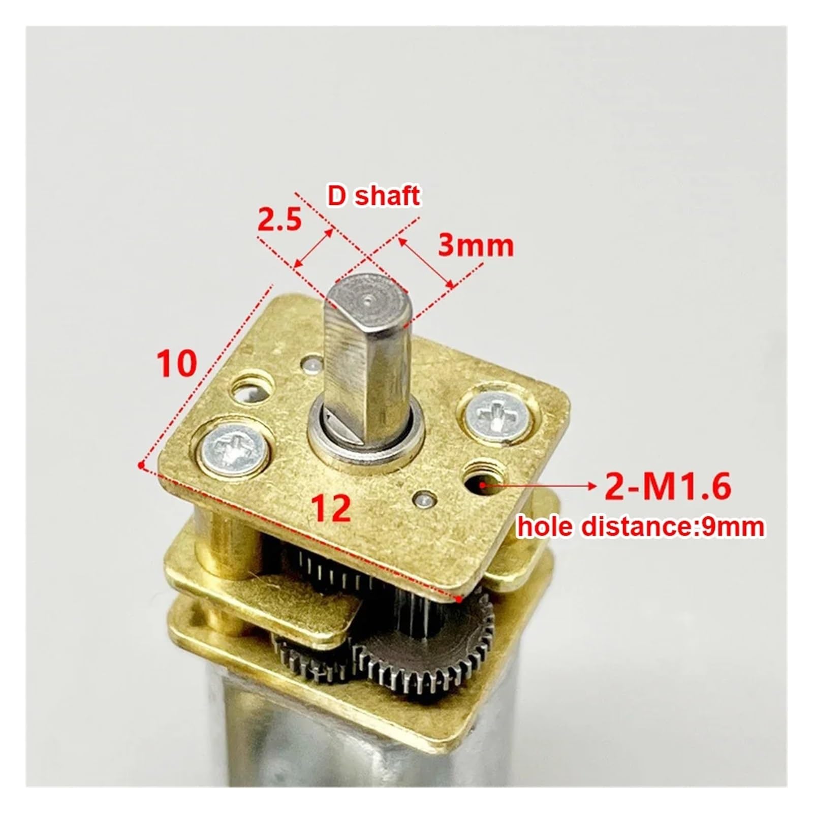 N20 Gear Electronic Starter Reduction Electronic Starter DC 3V 5V 6V 52RPM Slow Speed High Torque D-Shaft Precision Reducer Electronic Starter Robot Car