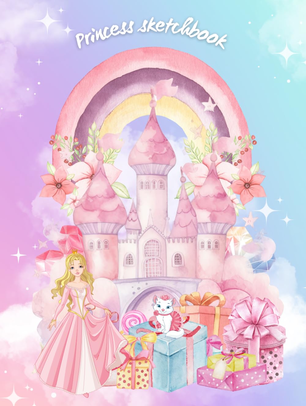 Carnet de croquis princesse pour filles idéal pour le dessin à la maison et à l école