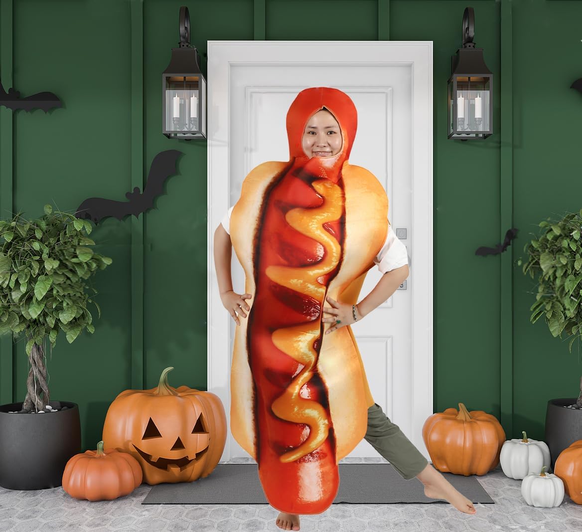 Fancy Dress Costumes,Hot Dog Halloween Costume Adult, Perfect for Carnival Cosplay Party & Dress-Up - Image 7
