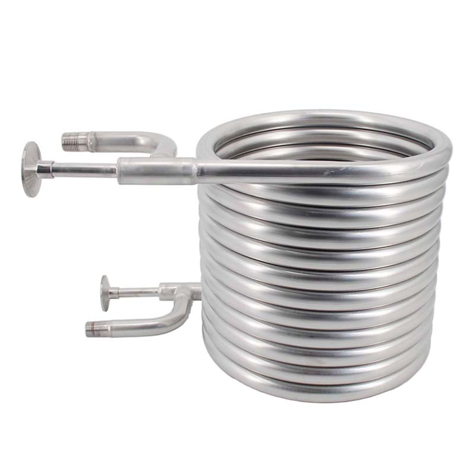 Pro contraflujo de Acero Inoxidable, Enfriador de Mosto 9.5M 1.5 "TC 1/2" BSP Homebrew Cerveza y Equipo de elaboración de Vino (Bobina en Bobina)